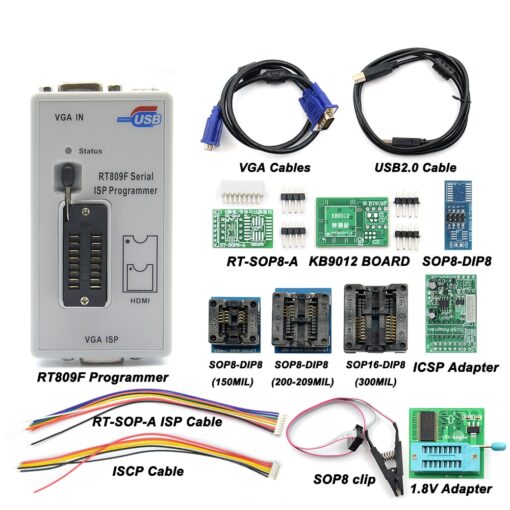 Offline board KB9012 + VGA LCD ISP programmer