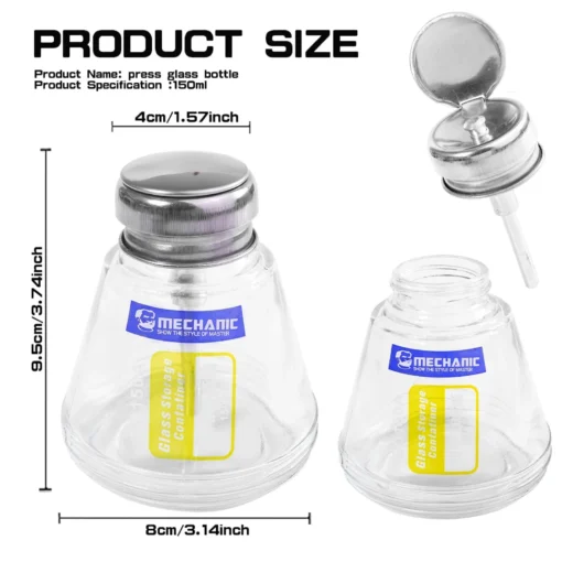 MECHANIC Glass Alcohol Bottle