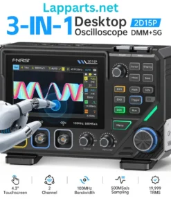 FNIRSI 2D15P 3-in-1 Digital Multimeter Oscilloscope Signal Generator 2Channel 100MHz 20000 Counts Auto Range Voltage/Current