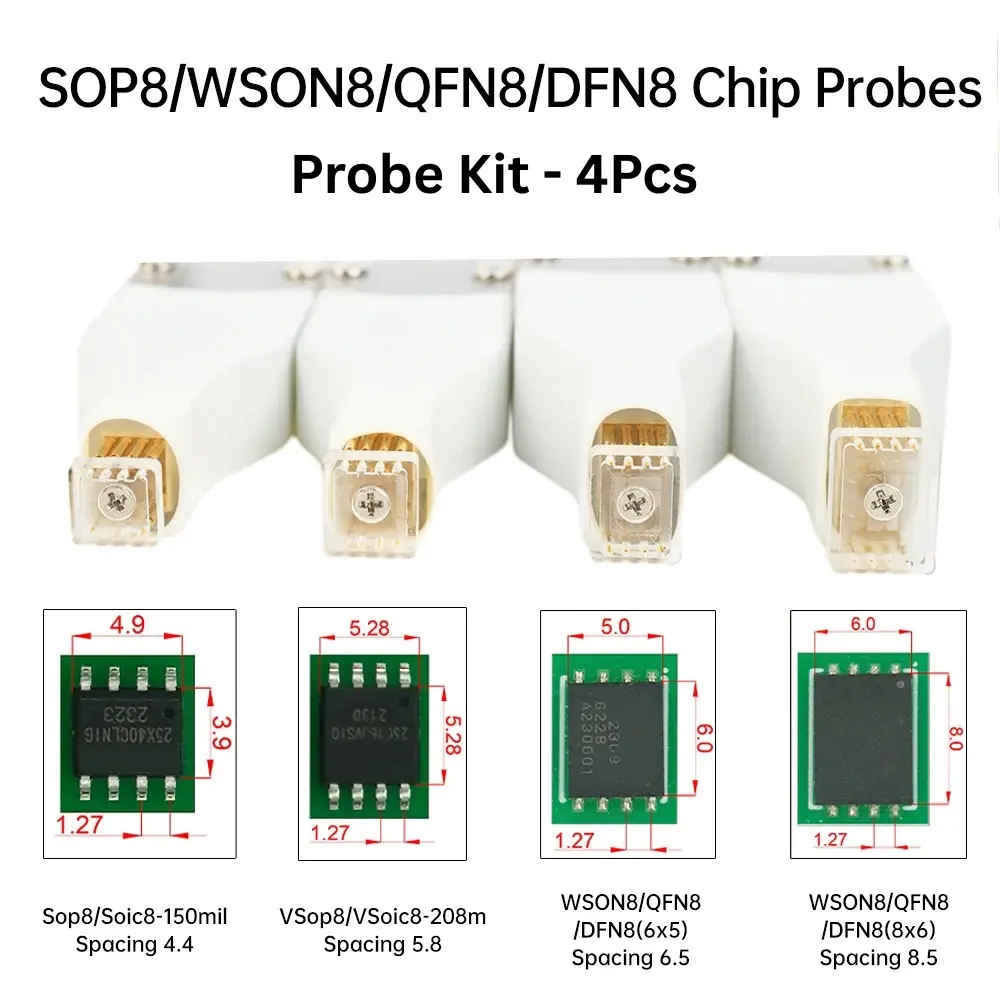 Spring Pin Flash EEPROM IC Chip Burning Programming Cable